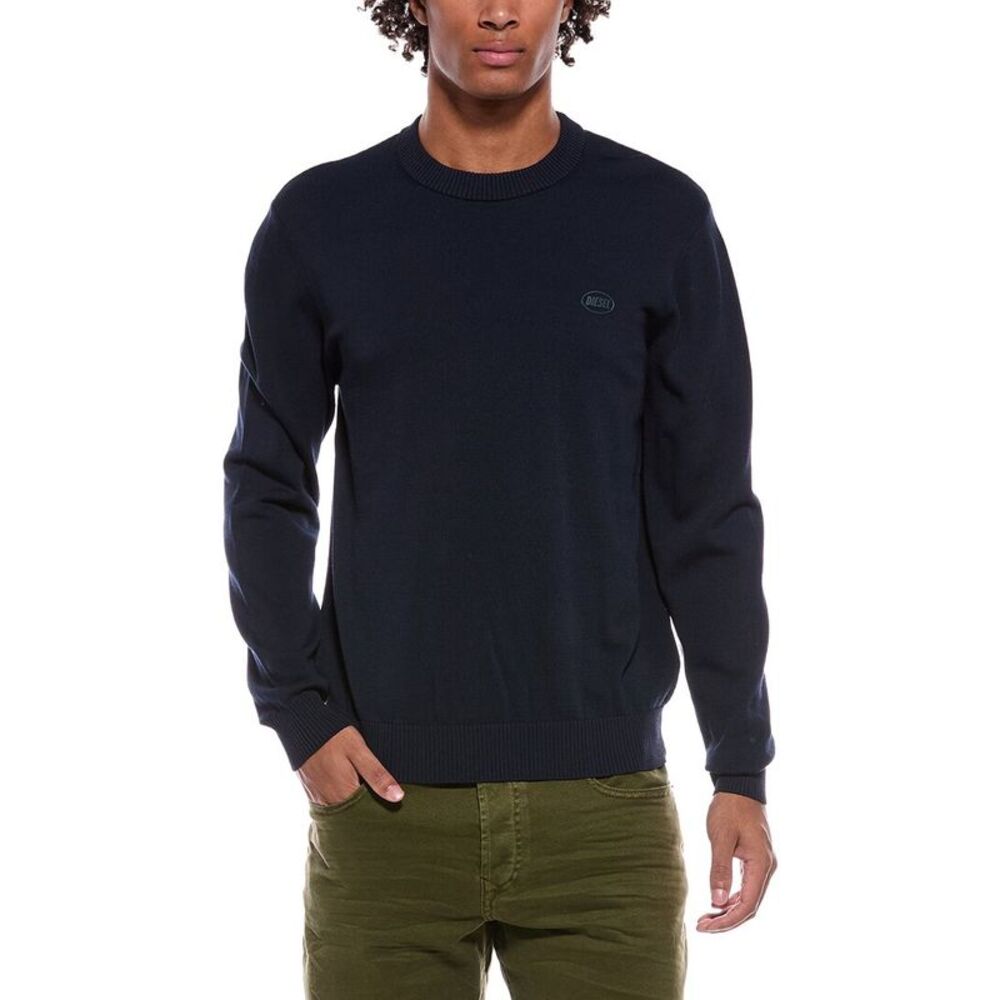 Diesel Mens  Crewneck Sweater, Blue